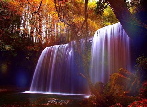 Falls In Forest Fall Stunning Lakes Autumn Splendid Love Four