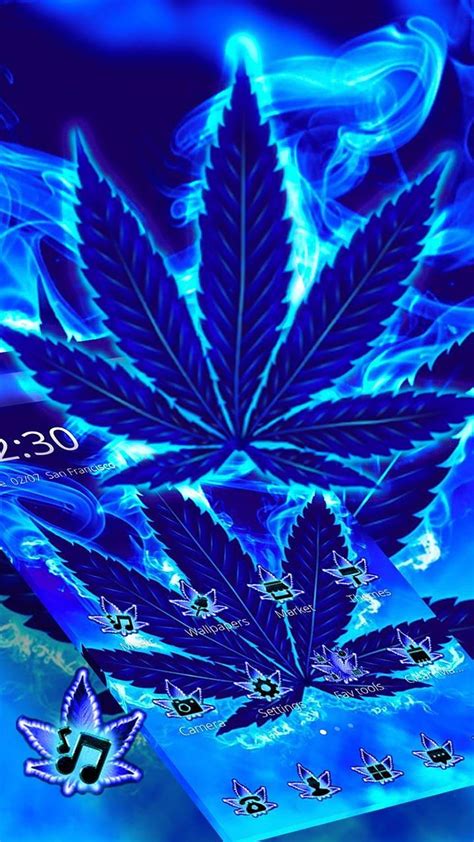 Blue Weed Hd Phone Wallpaper Pxfuel