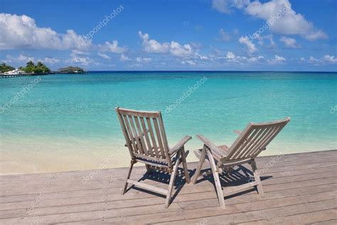 Tropical Beach Chairs — Stock Photo © Shock 31572559