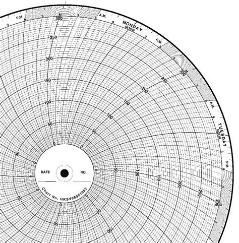 Graphic Controls Paper Chart 10in 0 100 7day 100pk Circular Charts