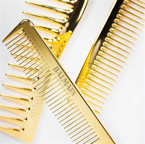 Balmain 14k Gold Plated Tail Comb Mavn Hair Inc