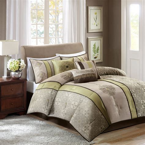 Home Essence Perry 7 Piece Jacquard Comforter Bedding Set