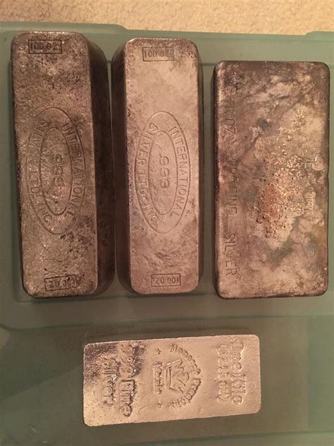 Bought Four Antique Fine Silver Bars Rsilverbugs