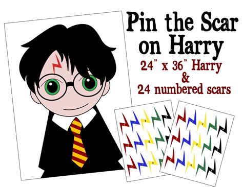 Pin The Scar On Harry Potter Free Printable Printable Templates