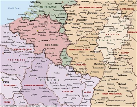 Map Of France Belgium And Germany France Map Germany Map Belgium Map