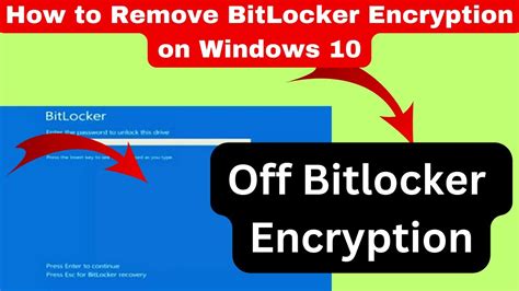 How To Remove Bitlocker Encryption On Windows How To Disable