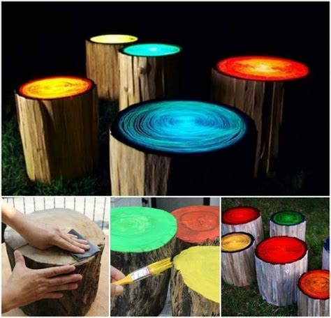Can you put a campfire in your house ark. Glow in the Dark Log Campfire Stools | Home Design, Garden & Architecture Blog Magazine