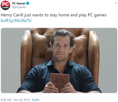 Henry Cavill Just Wants To Stay Home And Play Pc Games Gamer Henry