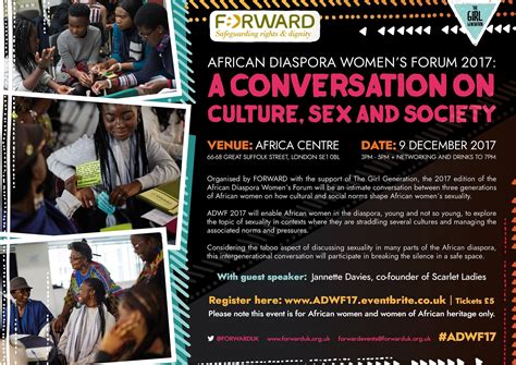 African Diaspora Womens Forum 2017 A Conversation On Culture Sex