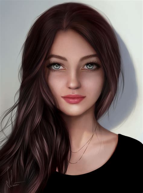 Amina By Lerinav On Deviantart Digital Art Girl Digital Portrait Art Art Girl