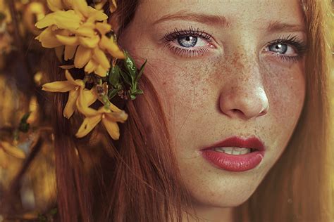 “daisies” By Maja Topčagić Beautiful Freckles Redheads Red Hair
