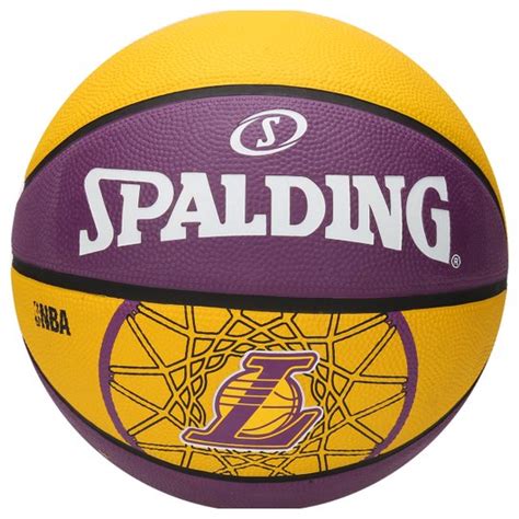 Bola Basquete Spalding Los Angeles Lakers Roxoamarelo Loja Nba
