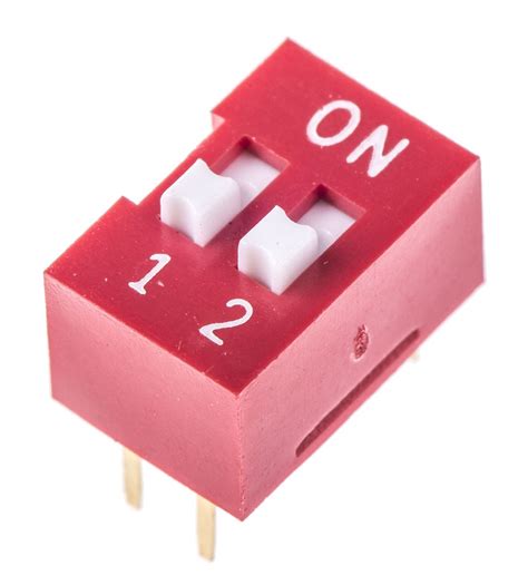 Ds02v 2 Way Pcb Dip Switch Spst Rs