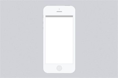 Minimal White Iphone 5 Psd Template Iphone White Iphone Psd Templates