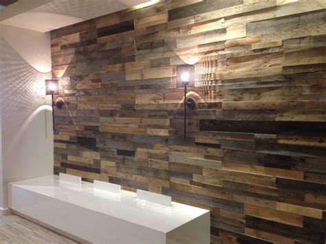 Recycled Pallet And Reclaimed Wood Paneling Rustic