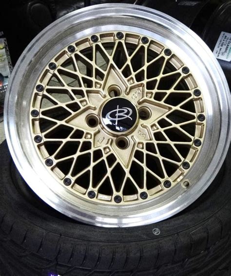 Sell 15x7 Jdm Classic Gold 4x100 Rota Mesh Wheels And Tires Combo Ef