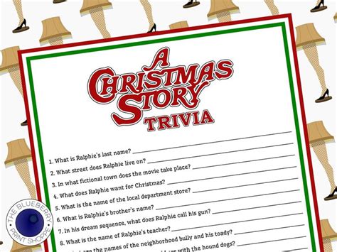 A Christmas Story Trivia Holiday Party Game Christmas Etsy A