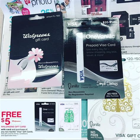 Maybe you would like to learn more about one of these? FREE $5 Walgreens Gift Card wyb 2 Visa Vanilla Gift Cards