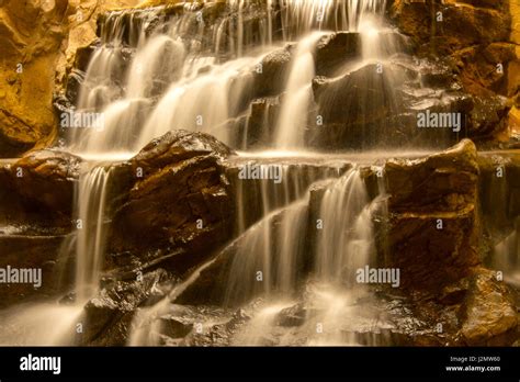 Waterfall In Cave Stock Photo Alamy