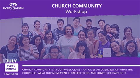Church Community Workshop Every Nation Church Taipei