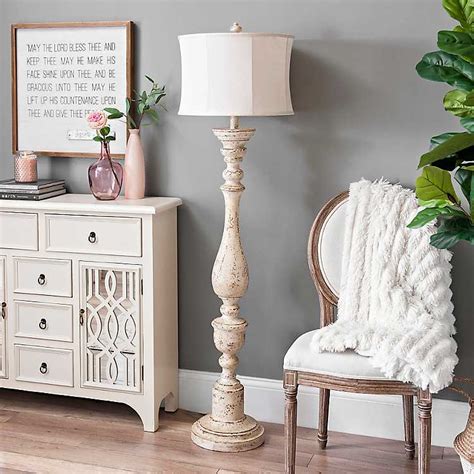 White Distressed Lamps