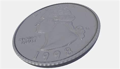 Quarter Coin 3d Model Turbosquid 1700462