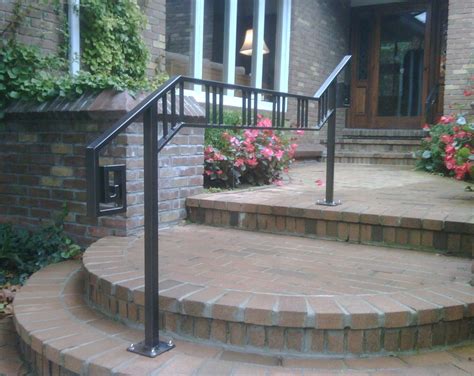 Wrought Iron Outdoor Handrails For Concrete Steps Wrought Iron