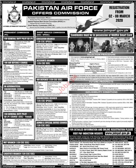 Join Pakistan Air Force Paf As Commission Officer 2024 Job