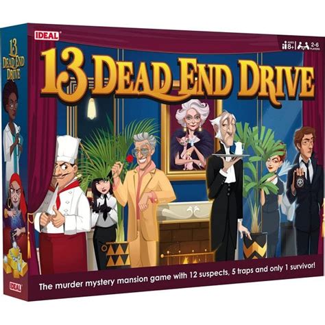 Ideal 13 Dead End Drive Murder Mystery Board Game Ts Games