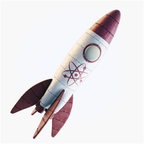 Rocket Retro 3d Obj Rocket Art Toy Rocket Retro Rocket Rocket Ships