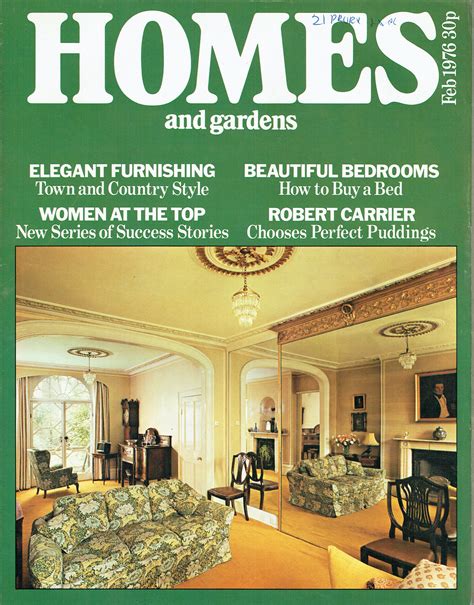 Homes And Gardens Uk Magazine February 1976 Vintage Birthday Present