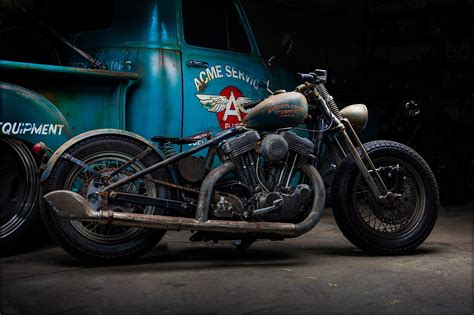 Harley Davidson Sportster Custom Bobber By Bobberpros Vintage Style Rat