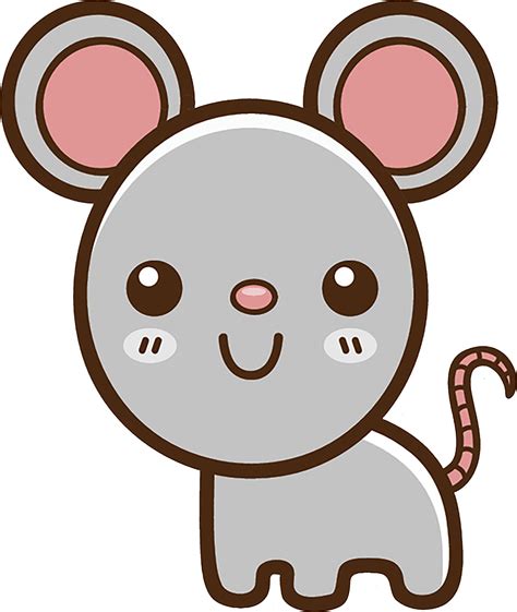 Cute Simple Kawaii Animal Cartoon Icon Mouse Vinyl Decal