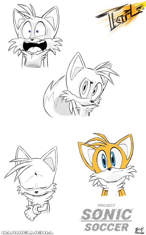 Arte Conceptual De Tails Para Sonic Soccer Tails Concept Art For