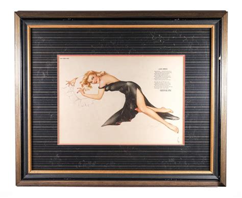 Lot 1940s Late Spring Vargas Esquire Print