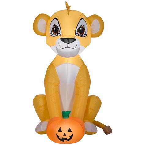 4 12 Gemmy Airblown Inflatable Halloween Disney Lion King Simba