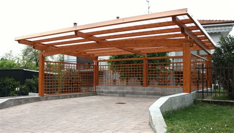 A carport is a fantastic improvement to any home. Wooden carport - CARPORT - Proverbio Outdoor Design