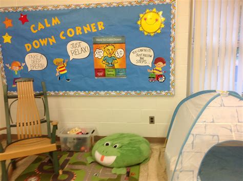 The Calm Down Corner School Counseling Bulletin Board School