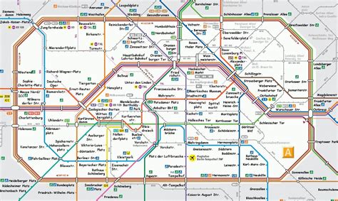 Bahn Di Berlino Sulla Mappa Mappa Di Berlino Bahn Germania