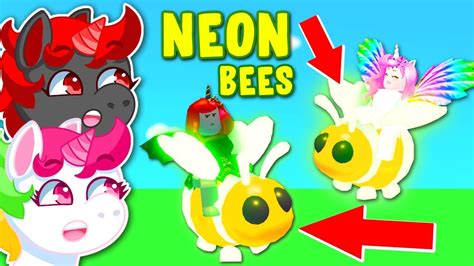 Turning Our Bee Into A Neon Bee With Iamsanna In Adopt Me Roblox