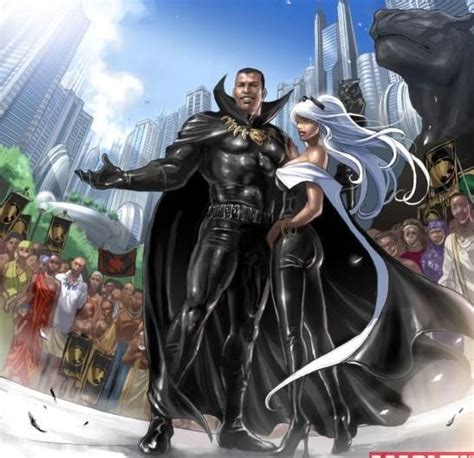 Storm And Black Panther Black Panther Marvel Black Comics Black