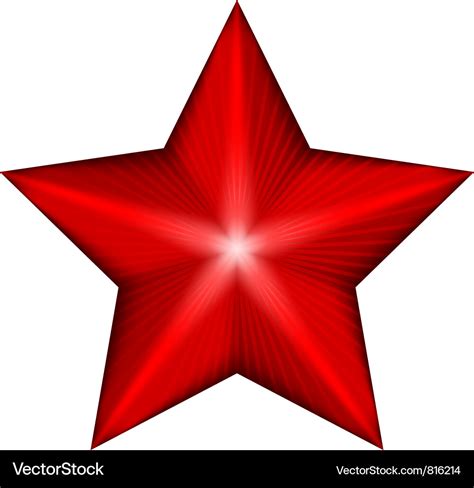 Red Star Royalty Free Vector Image Vectorstock