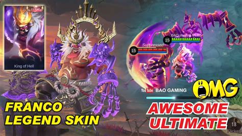 Franco Legend Skin Release Date And Skill Effect King Of Hell Mobile