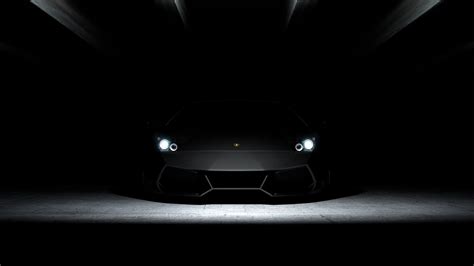 Gray Lamborghini Aventador In Dark Room Hd Wallpaper Wallpaper Flare
