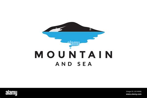 Abstract Simple Mountain With Sea Logo Symbol Vector Icon Illustration