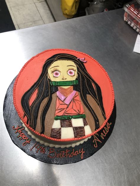 A Demon Slayer Cake Made At My Work Today 9gag