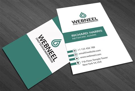 Business cards are regularly exchanged at conferences, expos, meetings, interviews and more. Simple business card template Free Download - Freedownload ...