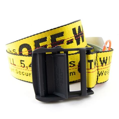 Off White Carryover Industrial Belt Yellow 6000 Onu