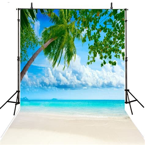 Sea Beach Photography Backdrops Vinyl Backdrop For Photography Tropical