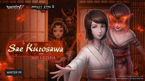 Geisha As Sae Kurosawaidentity V X Project Zero Ii Crossover Youtube